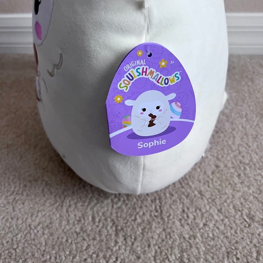 New Squishmallows Sophie Lamb  Plush Toy‎ Easter Bunny  Stuffed Animal 12 Inch - Picture 2 of 8